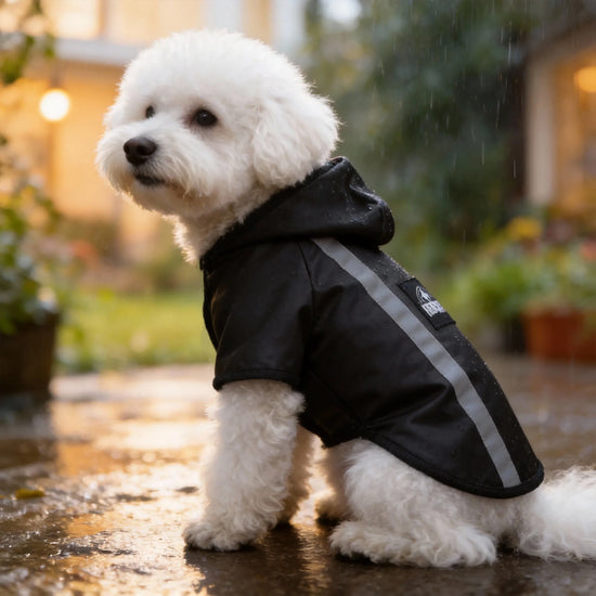 Kleurrijke regenjas voor honden