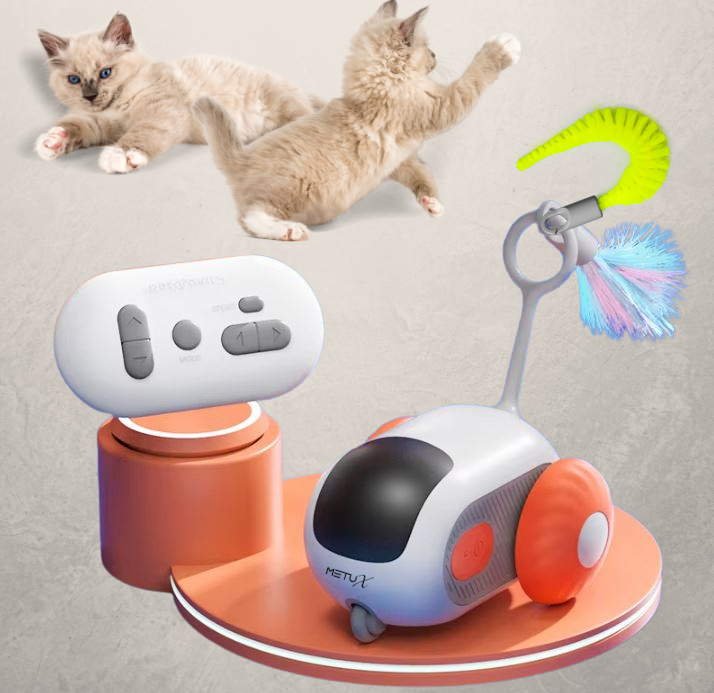 MetuX Interaktives Katzenspielzeug – Orange