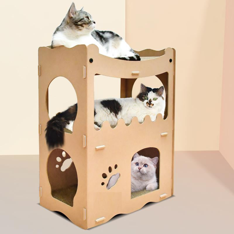 Duurzaam kattenhuis en speelhuis
