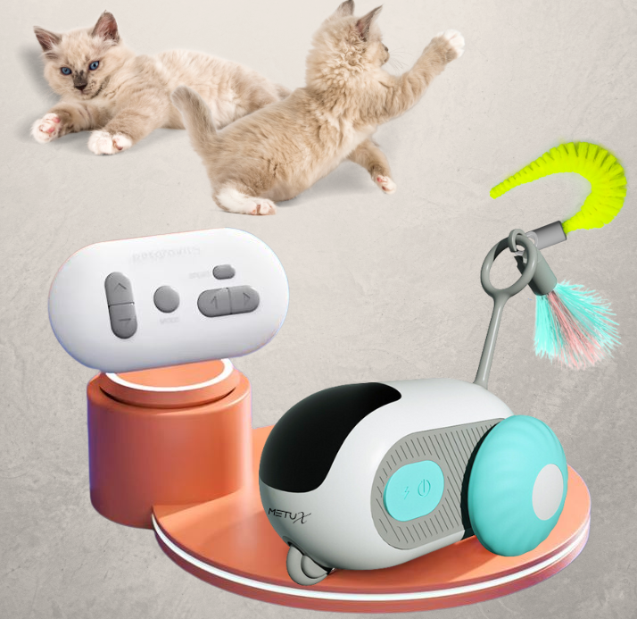 MetuX Interactief Kattenspeeltje – Turquoise