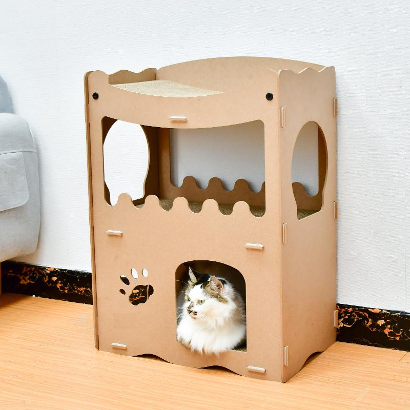 Duurzaam kattenhuis en speelhuis