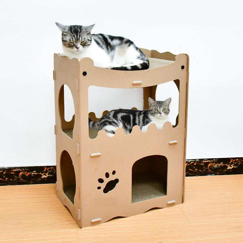 Duurzaam kattenhuis en speelhuis