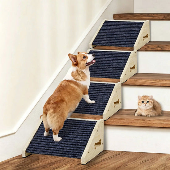 Houten huisdiertrap voor bank en bed