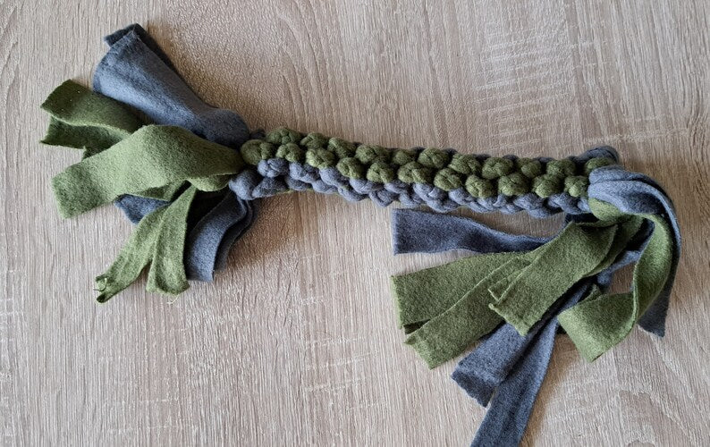 Fleece trekspeeltje voor honden