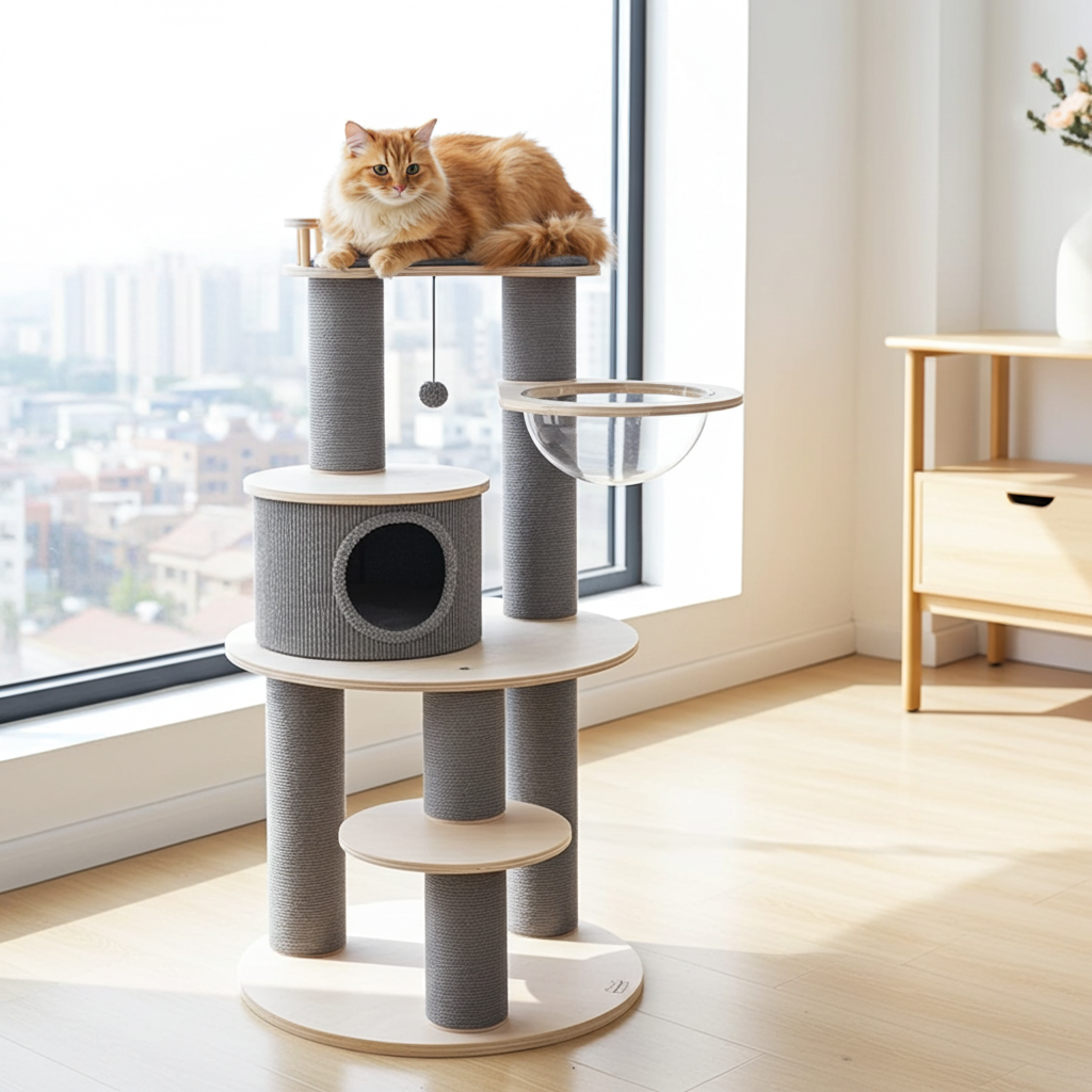 Luxe krabpaal en kattenboom