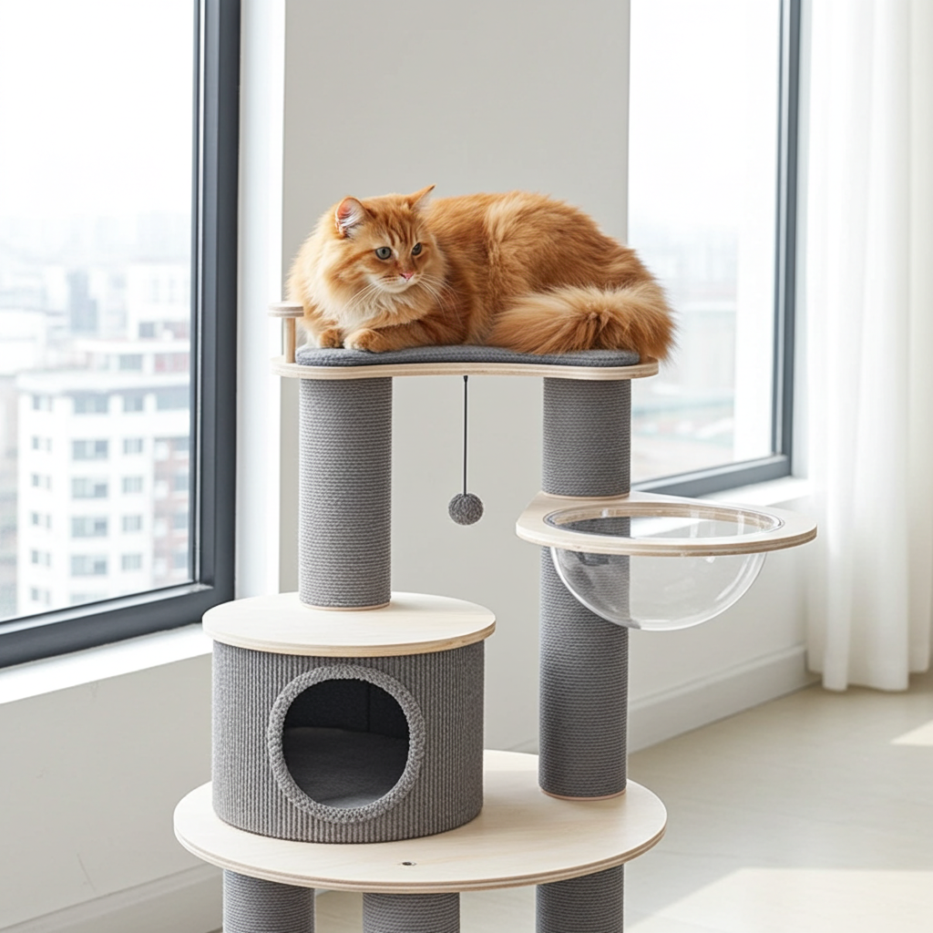 Luxe krabpaal en kattenboom