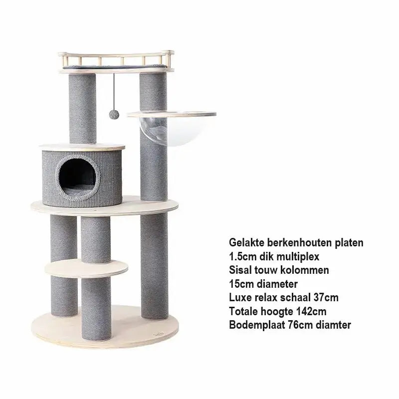 Luxe krabpaal en kattenboom