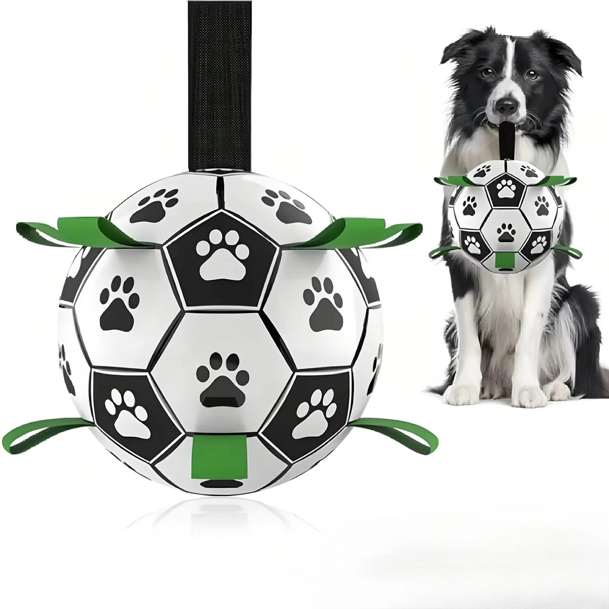 Interactieve voetbal voor honden met grijplussen