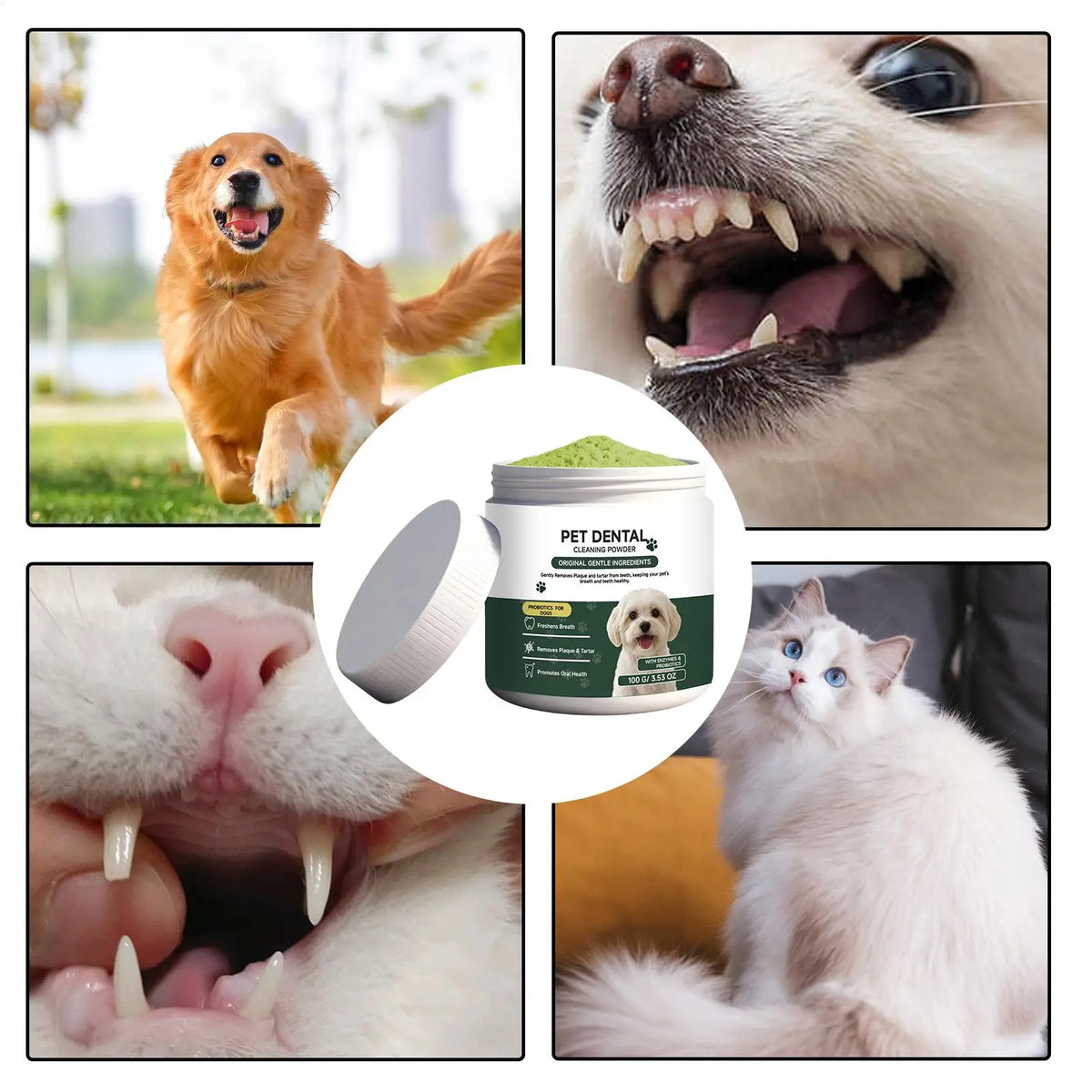 Tandreinigingspoeder voor honden