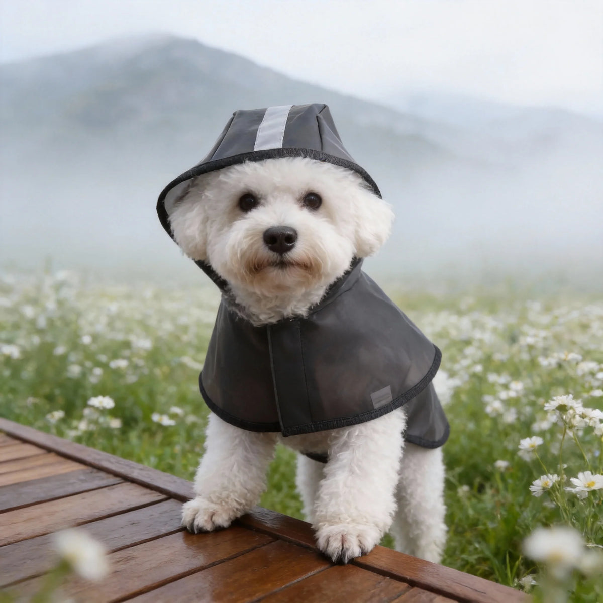 Kleurrijke regenjas voor honden
