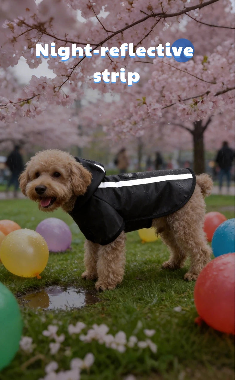 Kleurrijke regenjas voor honden