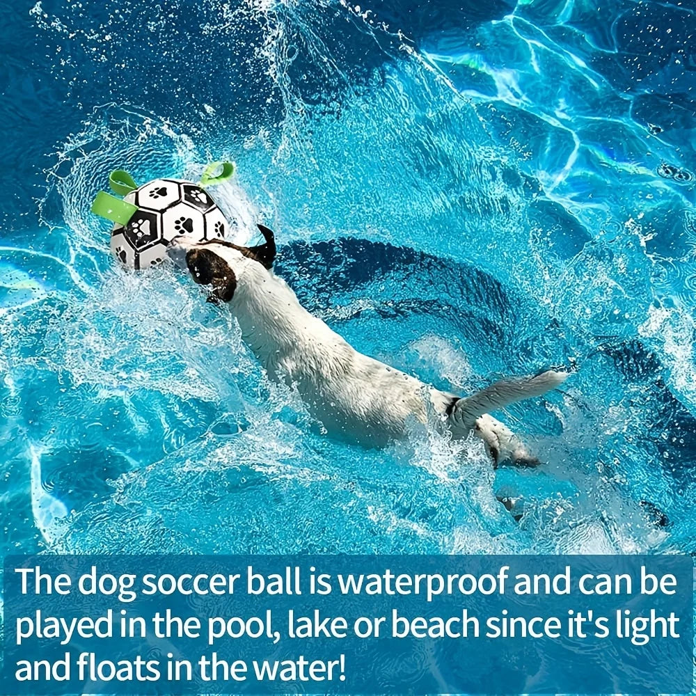 Interactieve voetbal voor honden met grijplussen