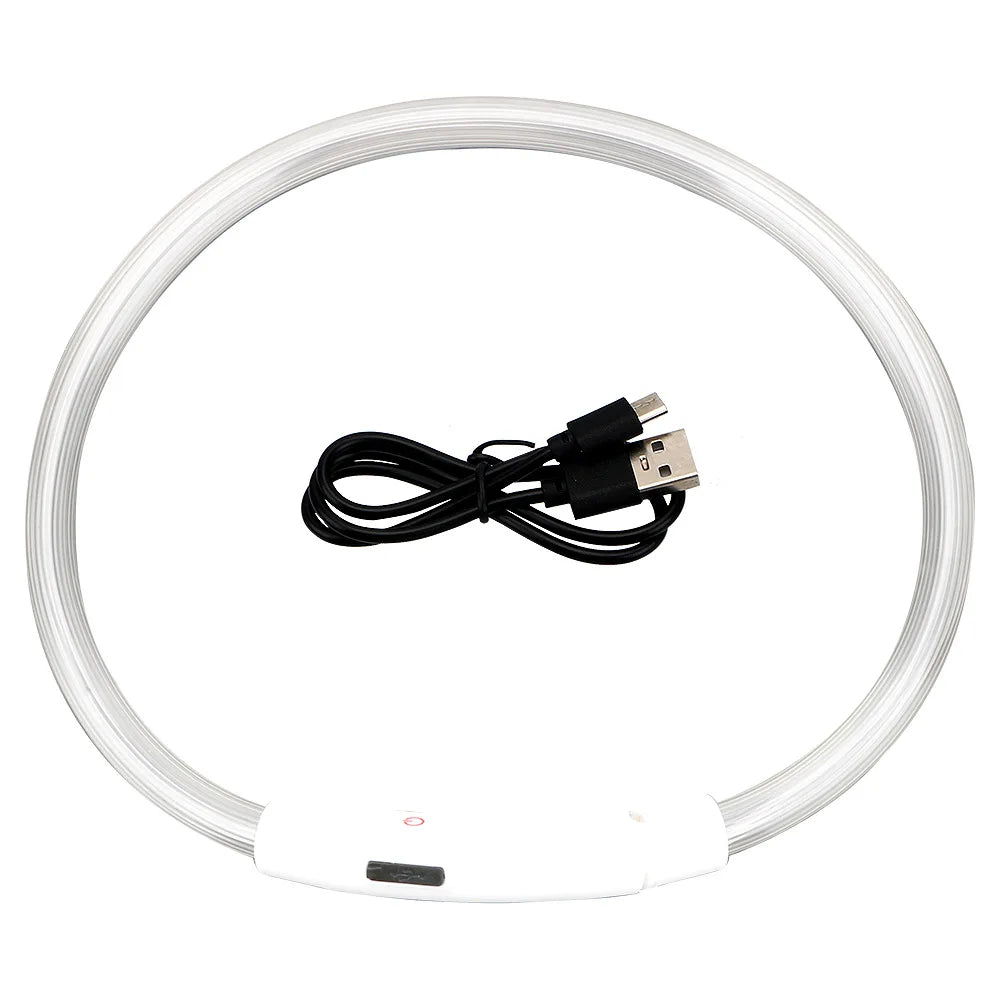 Oplaadbare LED-hondenhalsband met USB