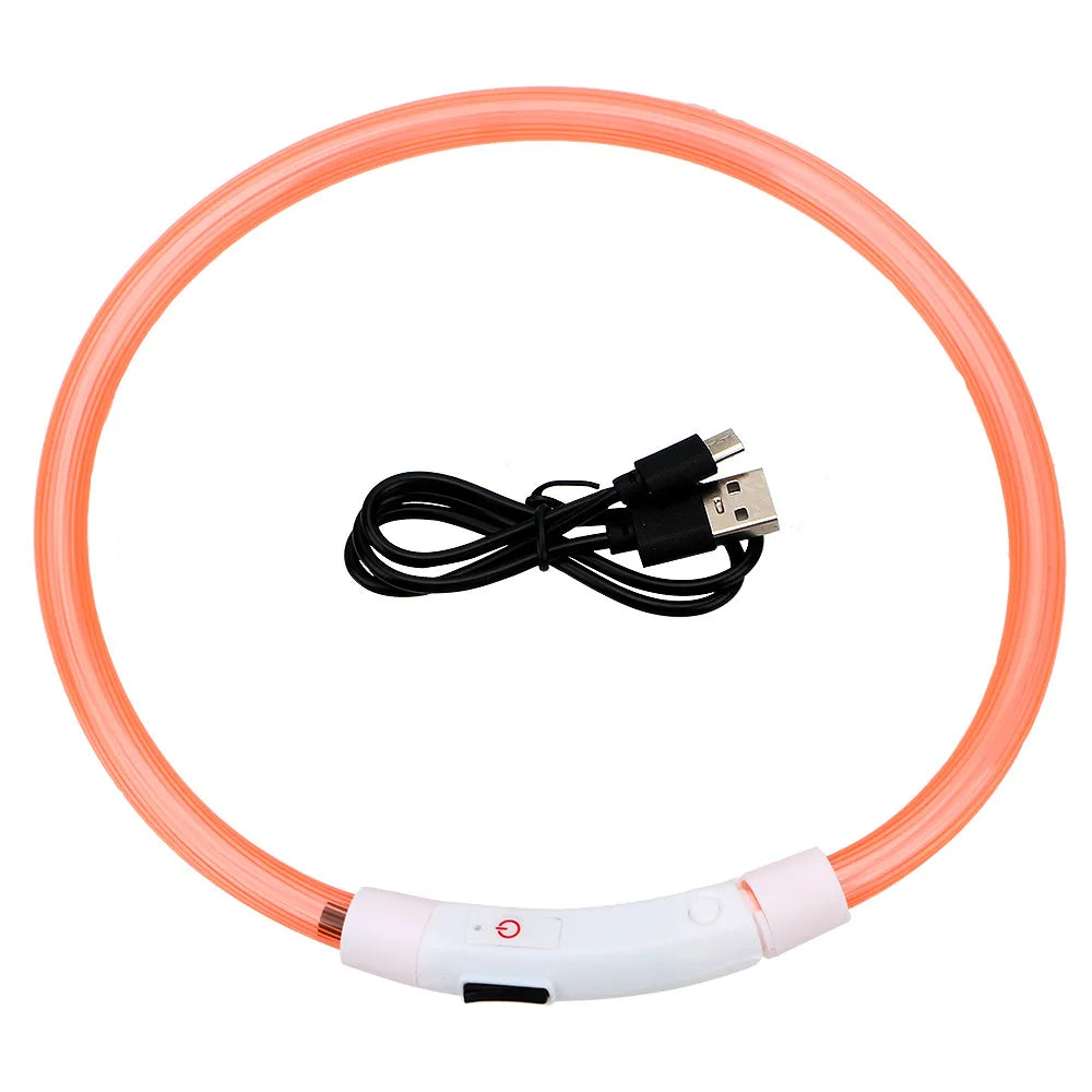 Oplaadbare LED-hondenhalsband met USB