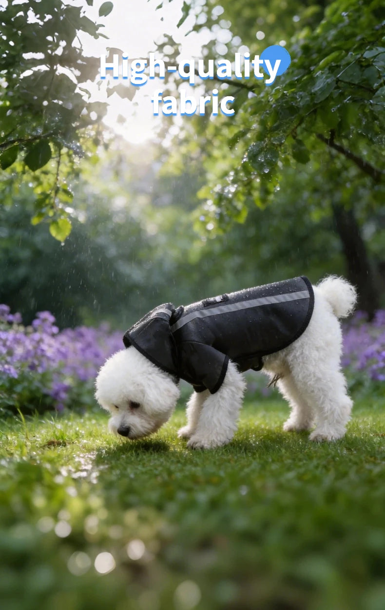 Kleurrijke regenjas voor honden