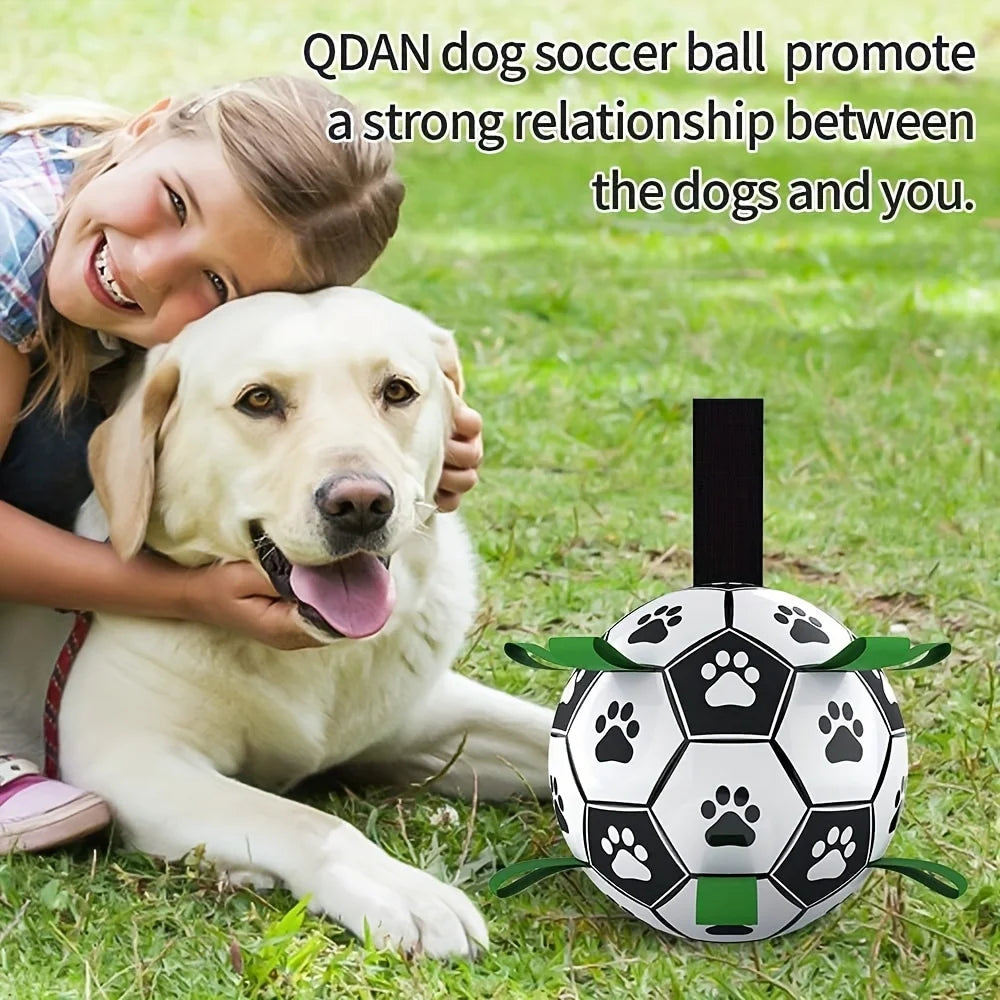 Interactieve voetbal voor honden met grijplussen