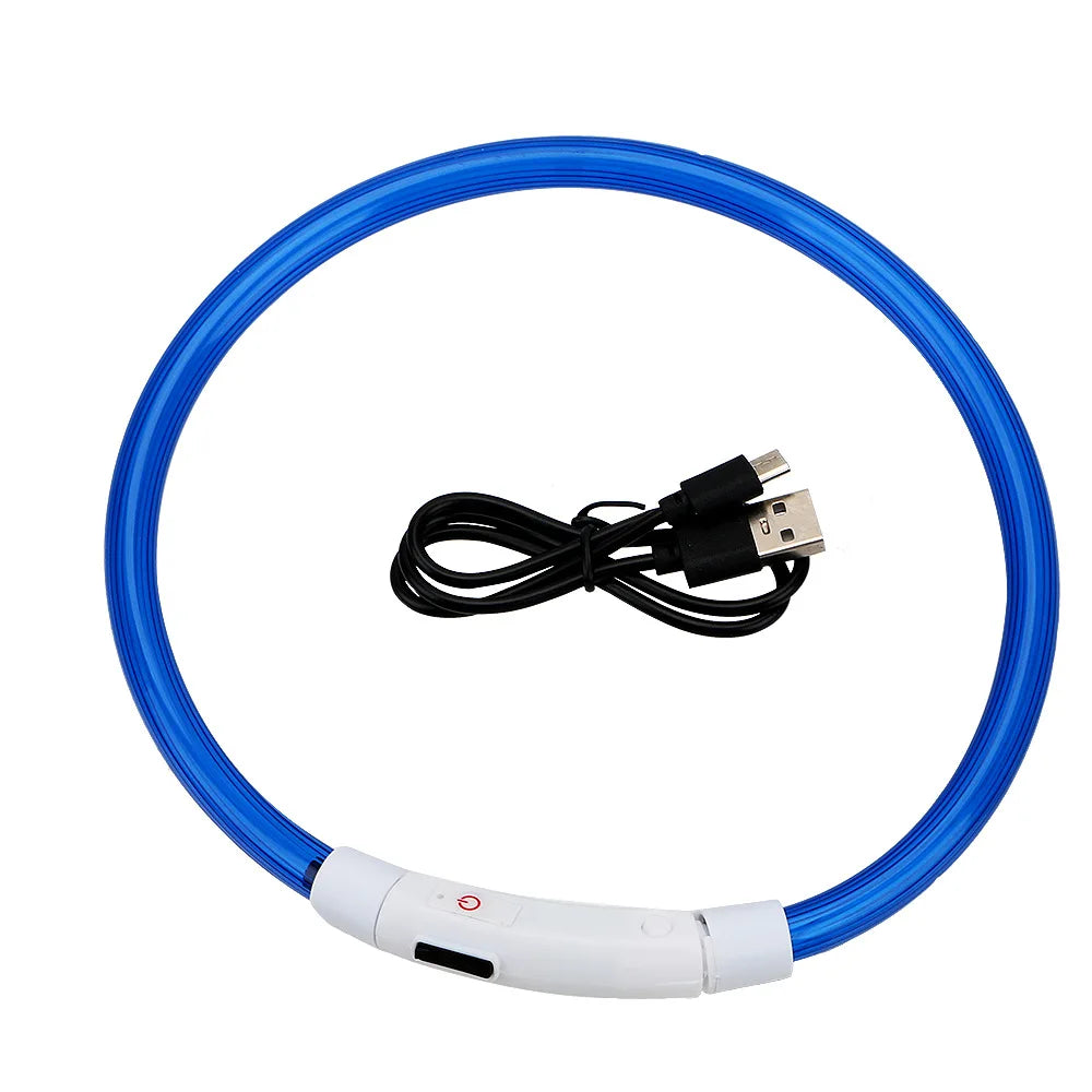 Oplaadbare LED-hondenhalsband met USB