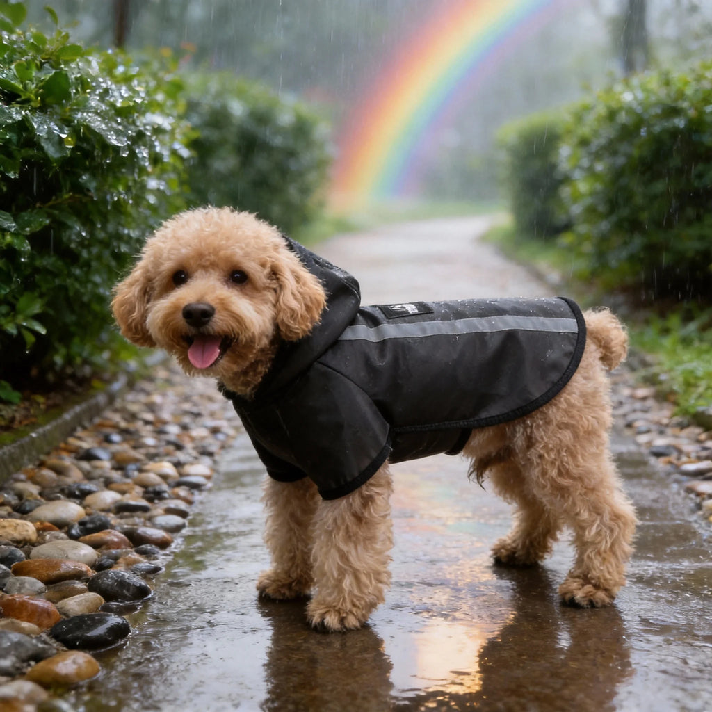 Kleurrijke regenjas voor honden