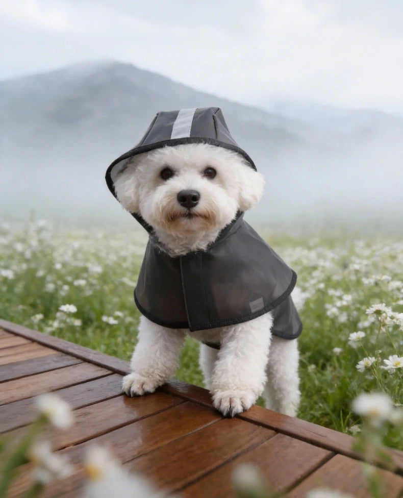 Kleurrijke regenjas voor honden