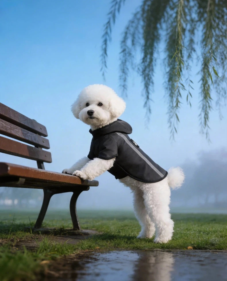 Kleurrijke regenjas voor honden