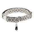 Verstelbare hondenhalsband met bohemian patroon