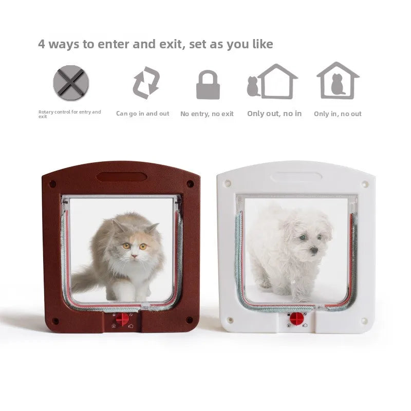 Katten- en hondenluik met tweerichtingsopening