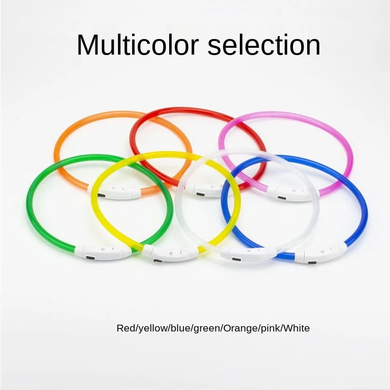 Oplaadbare LED-hondenhalsband met USB