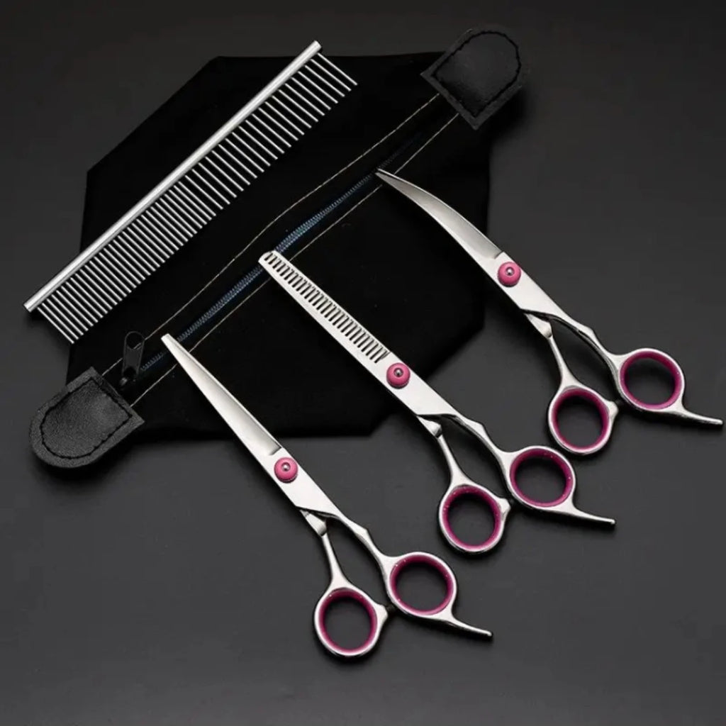 Trimschaarset met afgeronde punten voor huisdieren