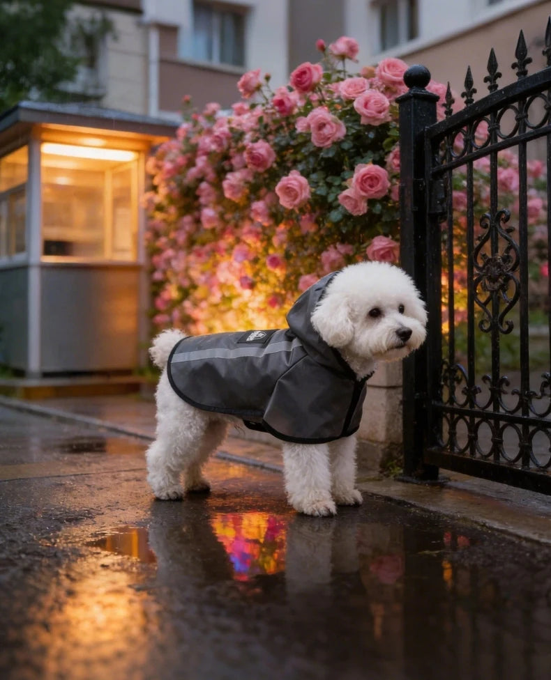 Kleurrijke regenjas voor honden
