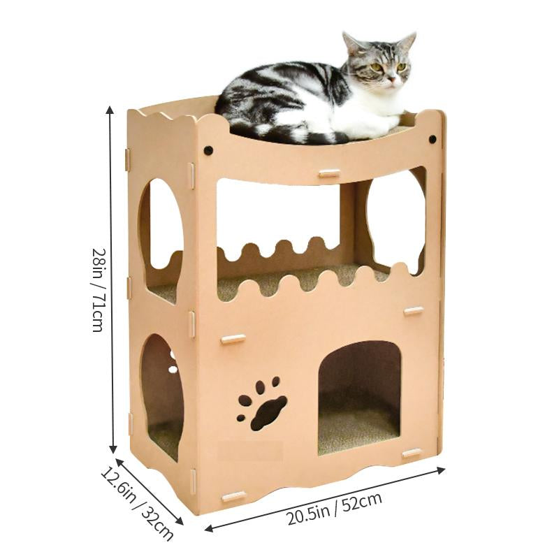 Duurzaam kattenhuis en speelhuis