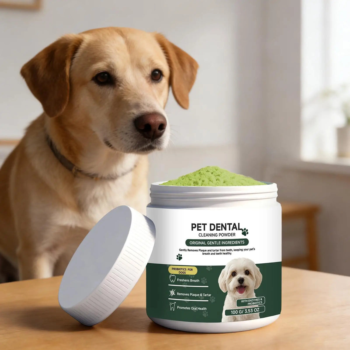 Tandreinigingspoeder voor honden