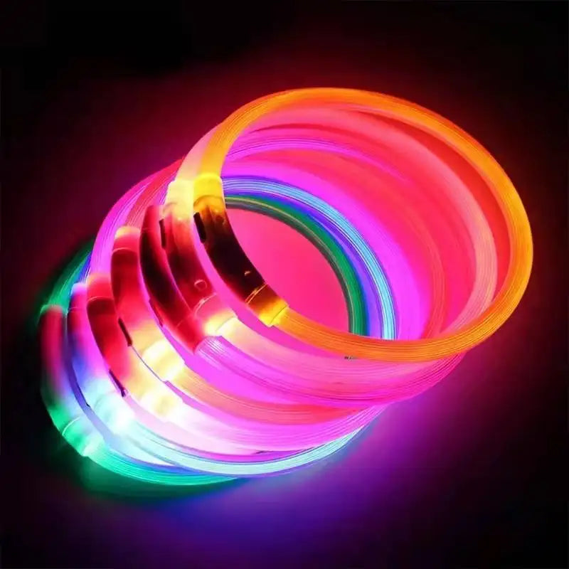 Oplaadbare LED-hondenhalsband met USB