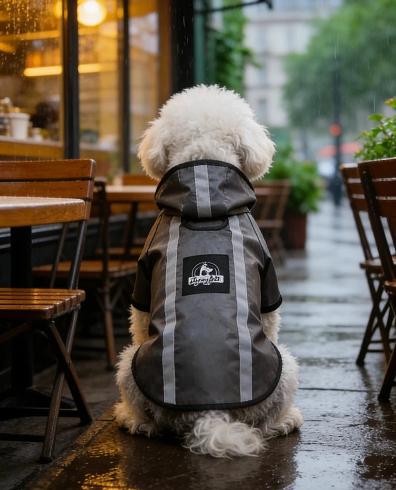 Kleurrijke regenjas voor honden
