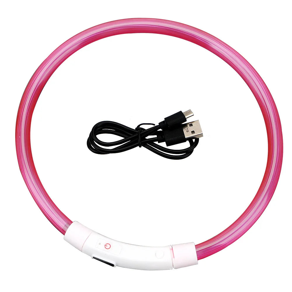 Oplaadbare LED-hondenhalsband met USB
