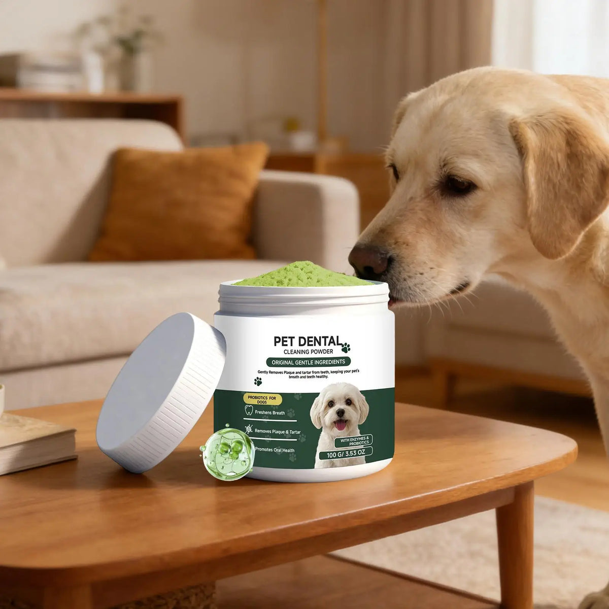 Tandreinigingspoeder voor honden