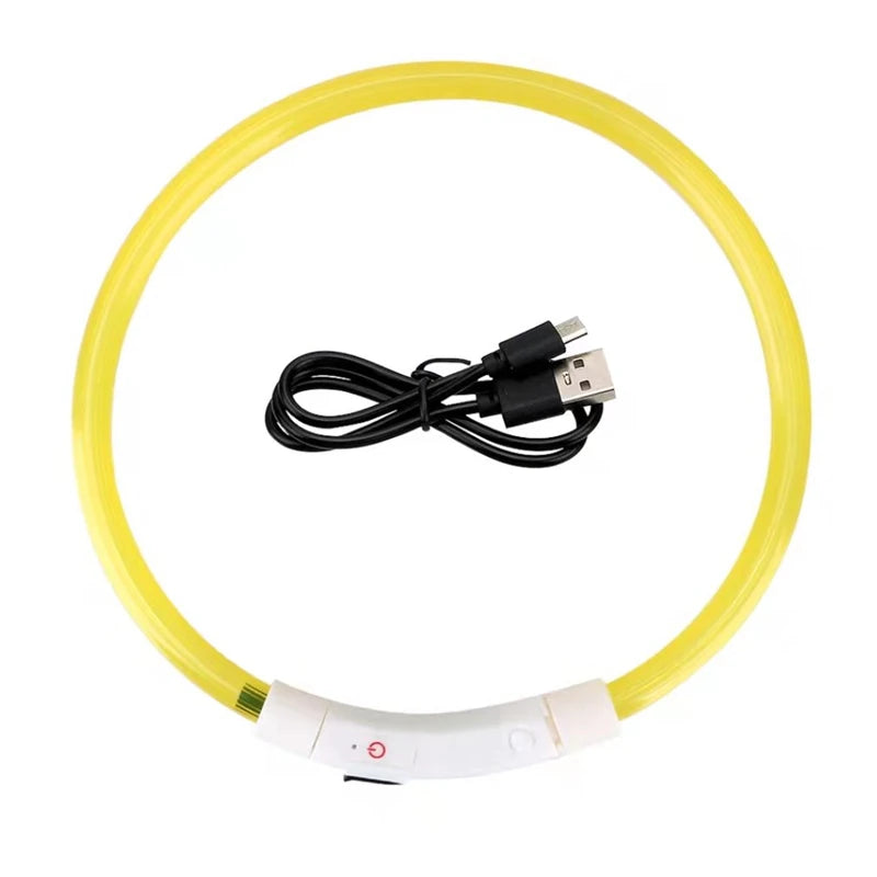 Oplaadbare LED-hondenhalsband met USB
