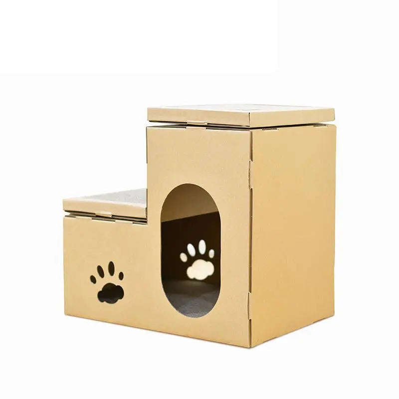 Kattenhuis speelhuis - Speel-, krab- en slaapplek
